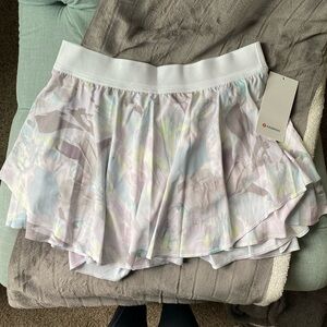 Lululemon Court Rival High Rise Skirt, Long, w/ liner shorts, Sz. 12 NEW W/ TAGS